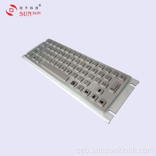 IP65 Metal Keyboard nga adunay Touch Pad